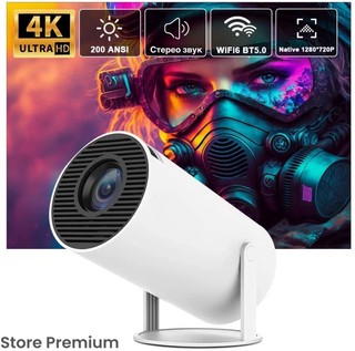 Проектор для фильмов и игр, 4К Full HD, домашний кинотеатр, подключение к телефону