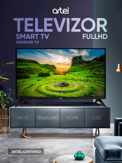 Телевизор Artel 43NFA900 FullHD SmartTV, черный