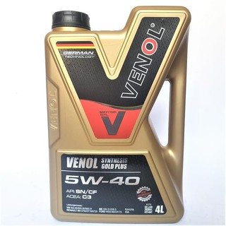 Моторное масло Venol synthesis premium plus SN CF 5W40 C3
