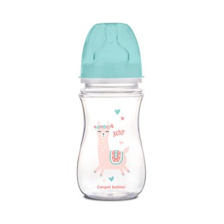 Антиколиковая бутылочка Canpol Babies Easy Start EXOTIC animals с широким горлышком 3м+ 240 мл