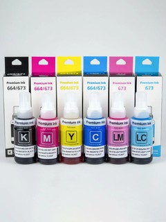 Чернила Premium Ink 673 EP, для принтеров Epson, 420 мл, 6 цветов