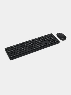 Комплект клавиатуры и мыши WIRELESS 8875 , черный
