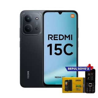 Смартфон Xiaomi Redmi 15C 4G 6/128GB, Global, Midnight Gray + в подарок Кнопочный телефон