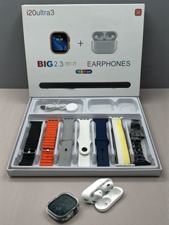 Smart Watch Ultra va Pods pro quloqchini, 8 ta tasma bilan, nabor 10 tasi 1 da, aqlli soat