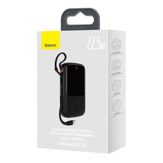 Внешний аккумулятор BASEUS Qpow Pro Digital Display Fast Charge Power Bank 10000mAh 22,5W Type-C Edition , черный