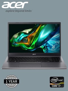 Noutbuk Acer 15.6" FHD IPS Core i7-1355U 16GB DDR5 512GB SSD, qora