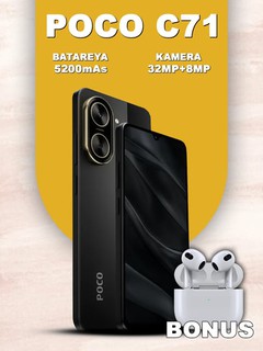 Смартфон Xiaomi Poco C71, 4+128 Гб, 32 Мп двойная камера, 6,88" дисплей