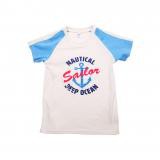 Футболка Kid Kid цвет комби принт якорь Casual Summer для мальчика