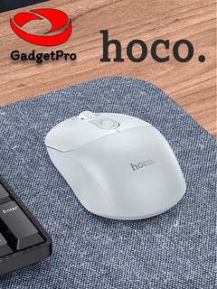 Беспроводная мышь Hoco GM28, Bluetooth/2.4G, 800-1600 DPI, 4 кнопки, оптическая, MX8650, белый