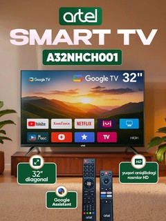 Телевизор Artel A32NHCH001 Smart TV, черный