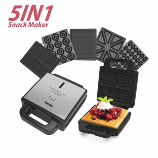 Вафельница 5 в 1, Sonifer SF-6143, антипригарное покрытие, с защитой от перегрева
