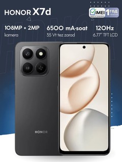 Смартфон Honor X7d,6500 мАч,35Вт, 120 Гц, IP65, камера 108 МП, гарантия 1 год