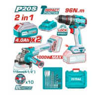 Набор аккумуляторных инструментов TOTAL TOSLI241298