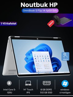 Ноутбук HP OmniBook 5 Flip 14-fp0013dx(Intel Core 5-120U/DDR5 8ГБ/SSD 512ГБ/14″ Touch