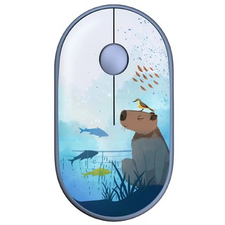 Мышь беспроводная 2E MF300 Silent BT WL CAPYBARA:SWIM