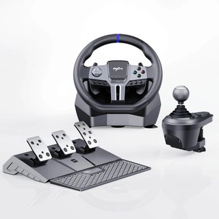 Игровой рульPXN V9 GEN2 – 900° с педалями и механической коробкой передач – для Xbox X/S, PS3/4, PC