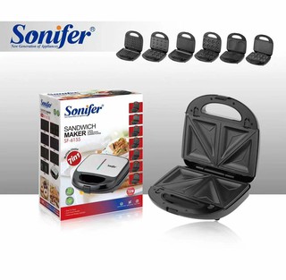 Вафельница 7 in 1, Sonifer SF-6155, антипригарное покрытие, с защитой от перегрева