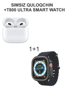 Simsiz quloqchin +t800 ultra smart watch