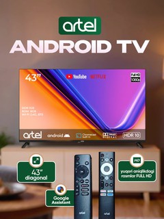 Televizor Artel A43NFA900 Android TV, ovozli boshqaruv