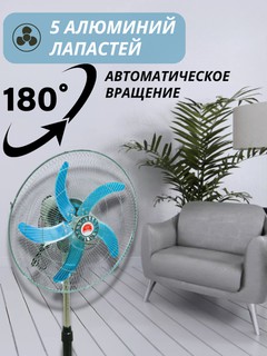 Вентилятор напольный, 5 лопастей Changli Crown