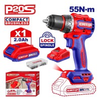 Аккумуляторная ударная дрель-шуруповёрт EMTOP ECDL205582