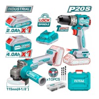 Набор аккумуляторных инструментов TOTAL TCKLI20273