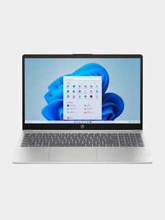 Ноутбук HP 15 Pentium N100, 4 ГБ ОЗУ, 128 ГБ SSD, 15.6", серебристый