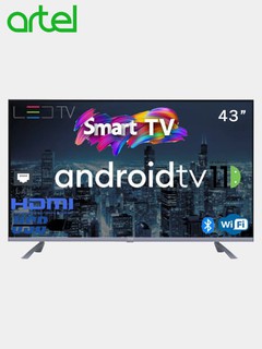 Телевизор Smart TV 43" Artel TV, Android TV 11.0, Google Assistant, DDR 2GB, SSD 16GB