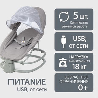Детский шезлонг, люлька, качели, кресло качалка, кроватка для новорожденных, колыбель