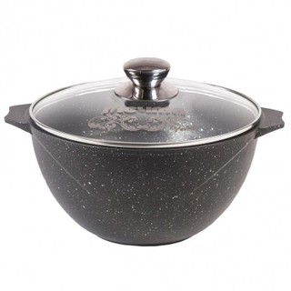 "Granit" turkumidan shisha qopqoqli, 10l «Mechta» palov qozoni