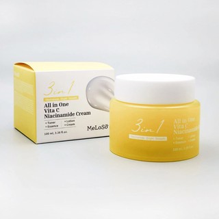 Meloso 3in1 All In One Vita C Niacinamide Cream 100 ml- yuz uchun krem