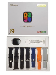 Умны SMART WATCH Часы S9 ProMax, HD80, HG99 ULTRA 2, H60 SUIT 7+1 ремешками