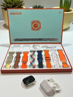 Умные часы 1+1, 2 Smart Watch 7 и 8 ultra, 7 ремешков и чехол в комплекте