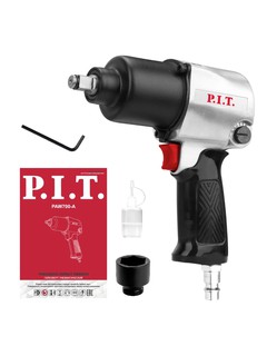 Пневматический ударный гайковёрт P.I.T. PAW700‑A, 680 Н·м, 7000 об/мин, 1/2″, 90‑120 PSI