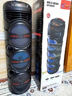 Караоке колонка ZQS8302 Bluetooth, с микрофоном, световым эффектом RGB, Черный