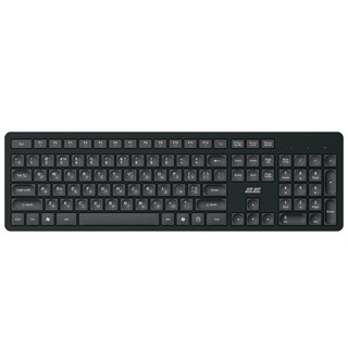 Klaviatura 2E KS260 WL Black EN/UK/RU