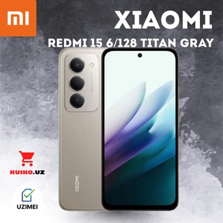 Смартфон Xiaomi Redmi 15 6/128 ГБ, серый