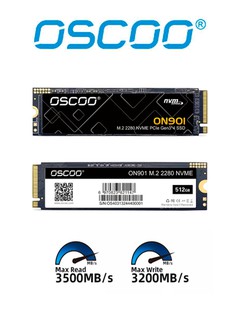 Qattiq disk xotira OSCOO NVMe SSD 128 GB, 256 GB, 512 GB, 1 TB M.2 NVMe SSD