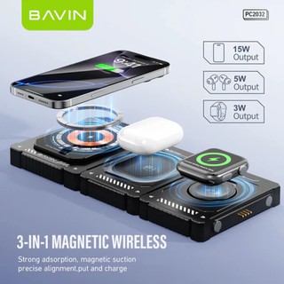 Wireless T29 – 15 Вт 3‑в‑1 беспроводная зарядная станция, магнитное крепление, стильный дизайн