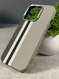 Карбоновый чехол для iPhone, 13, 14, 15, 16, Pro, Pro Max, Magsafe, жесткий