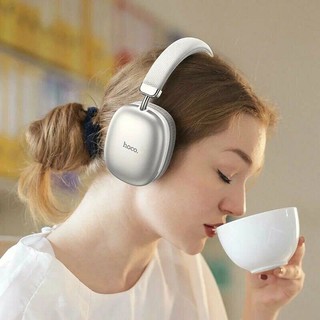 Наушники беспроводные большие Hoco W35 с микрофоном, полноразмерные, накладные, micro SD слот, Bluetooth 5.3, серый