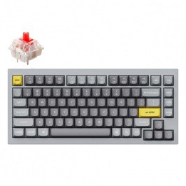 Mexanik klaviatura Keychron Q1 QMK Custom HotSwappable Gateron Phantom Qizil (Q1N1_Keychron)