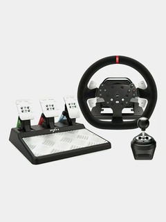 Руль игровой pxn v10, 900 градусов, активная отдача, качество и солидность