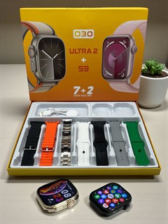 Умные часы 1+1, 2 Smart Watch 7 и 8 ultra, 7 ремешков и чехол в комплекте