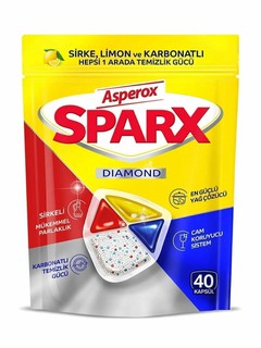 Капсулы для посудомоечной машины ASPEROX SPARX CAPSULE FOR DISH WASHING MACHINE 40 PCS 240 gr.