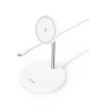 Бесроводное зарядное устройство Anker PowerWave Magnetic 2-in-1 Stand White