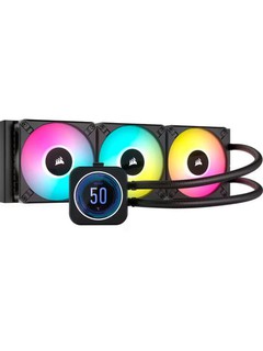 Corsair iCUE H150i ELITE LCD XT White, Black 360mm suyuqlik bilan sovutish tizimi