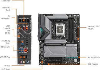 Материнская плата Gigabyte Z890 Eagle WiFi7, для процессора LGA1851