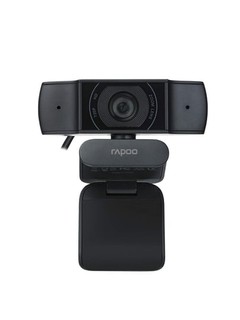 Rapoo C200 Full HD 1080p veb-kamera, 3x zum, 360° aylanish, o‘rnatilgan mikrofon bilan
