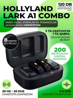 Mikrafon Hollyland Lark A1 Combo Type-C va Lightning